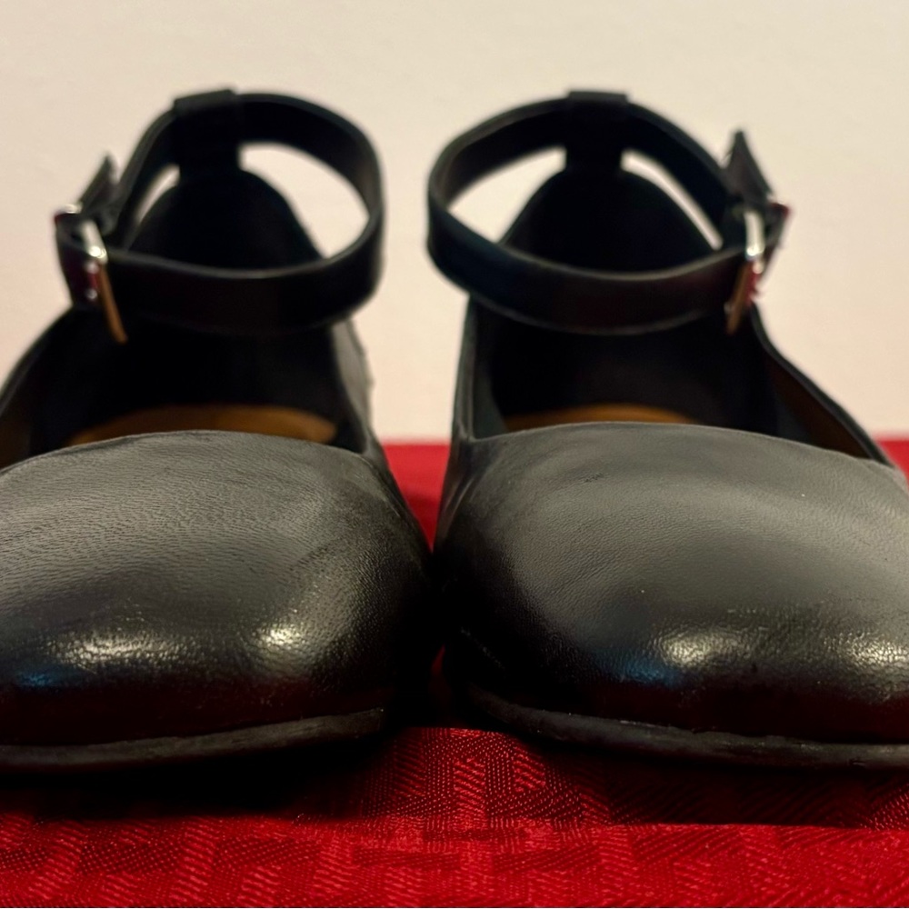Lucky Brand Black Melsin Ankle Flats - Size 8 image 3